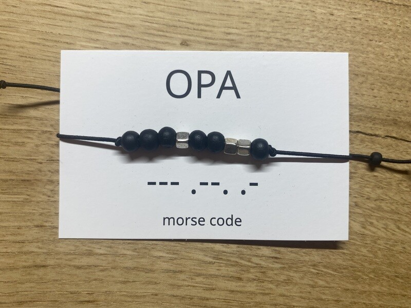 Armbandje morse code - OPA