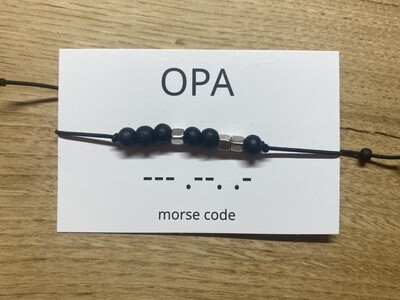 Armbandje morse code - OPA