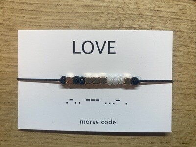 Armbandje morse code - LOVE