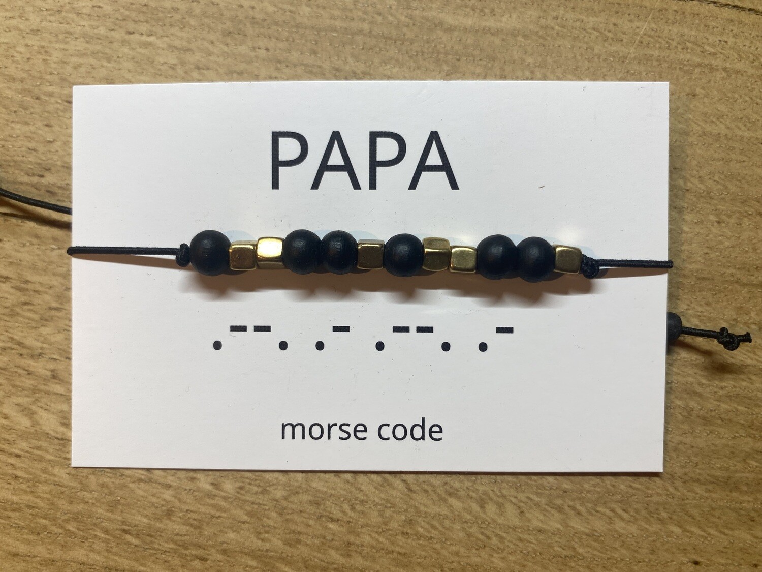 Armbandje morse code - PAPA