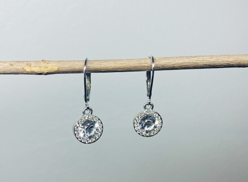 Oorbellen - zilveren hangertjes