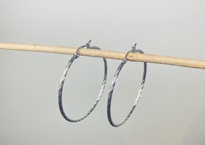 Oorbellen - ringen zilver