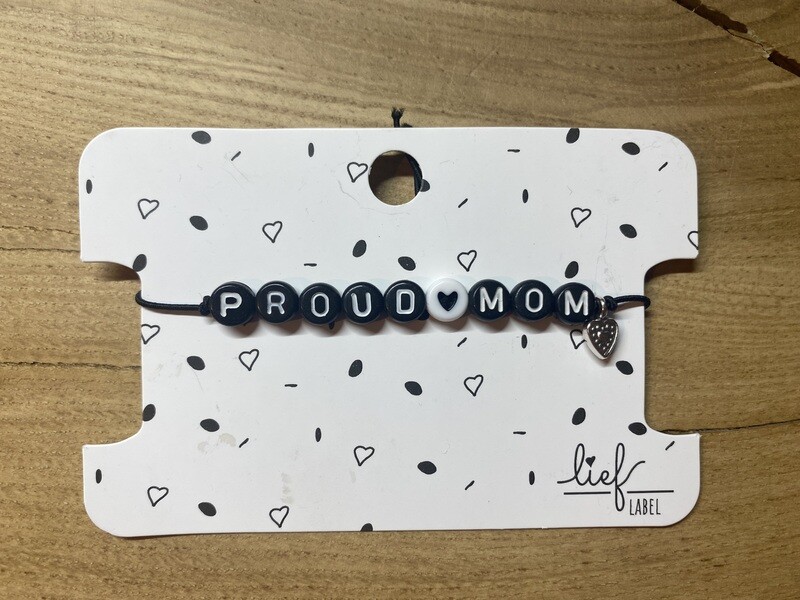 Armbandje - proud mom