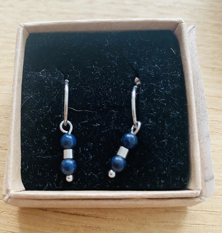 Oorbellen - hangers met steentjes