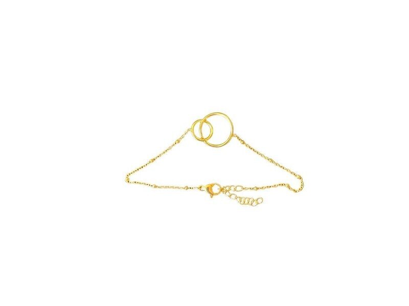 Armbandje - 2 ringetjes (goud)