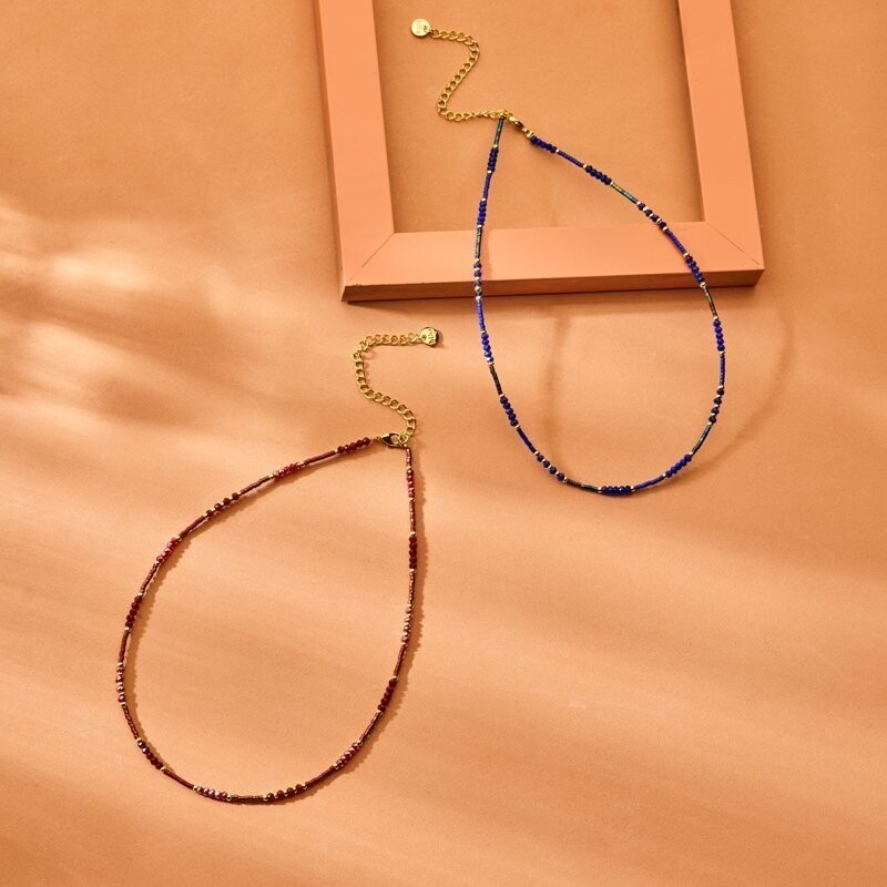 Biba - fijne ketting met pareltjes