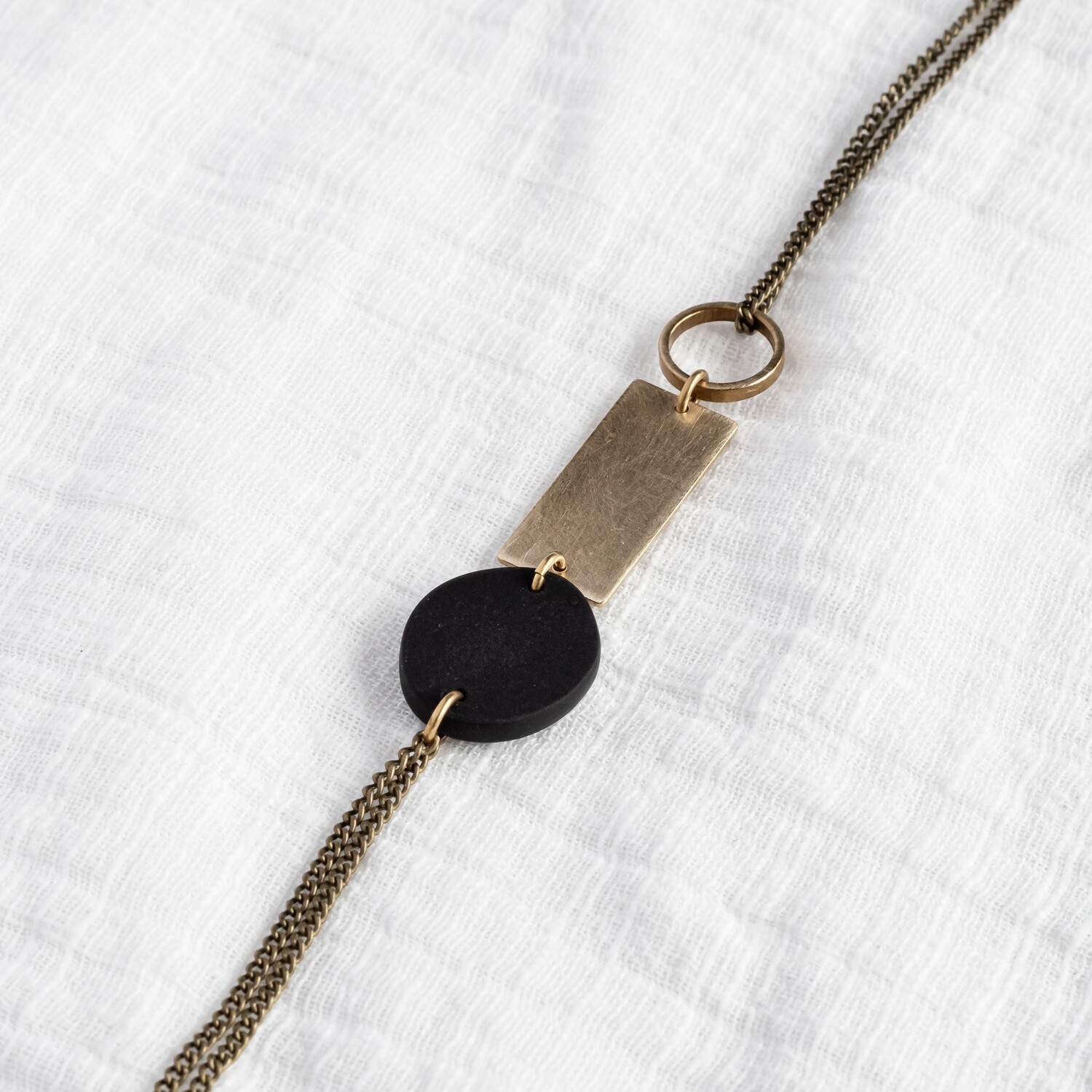 Inimini Homemade - Long necklace, Kies hier je favoriete kleur: Zwart