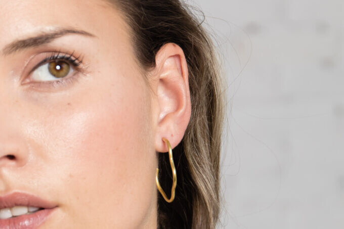 Inimini Homemade - Wavy hoops
