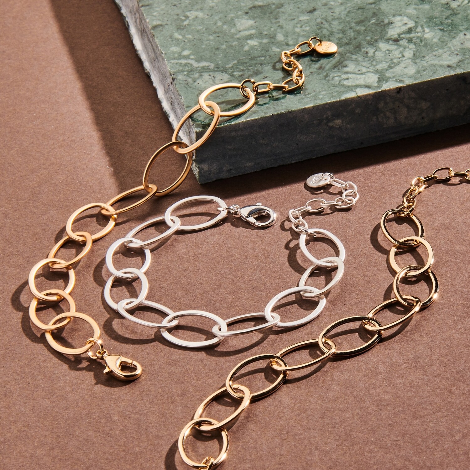 Biba - modern metallics (grote schakels)