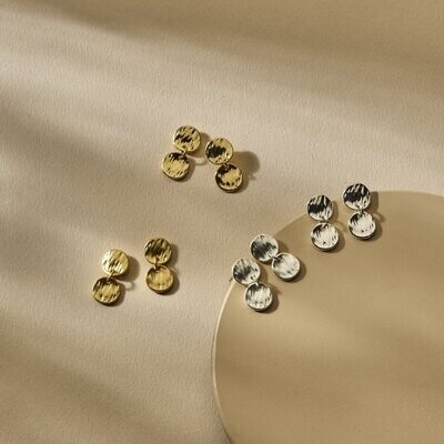 Biba - stekertjes rondjes (zilver)