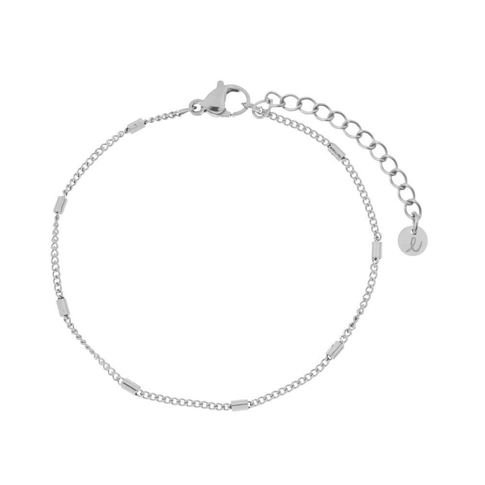 Essentialistics - Bracelet basic bars, Kies je kleur:: Zilver