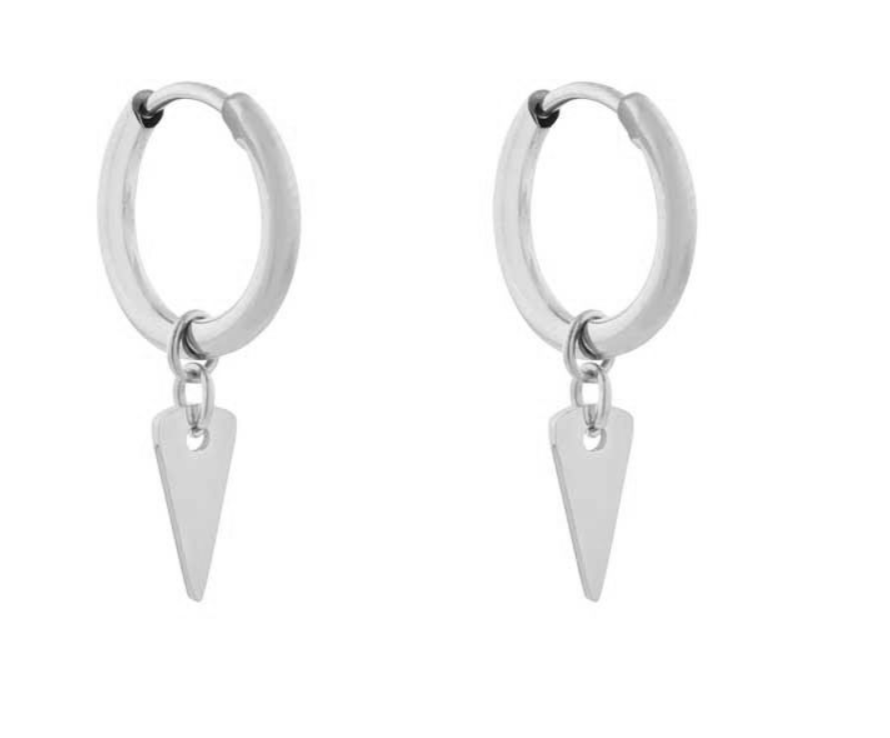 Essentialistics - small with pendant triangle large, Kies je kleur:: Zilver