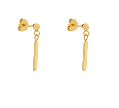 Essentialistics - Stud earrings with charm bar