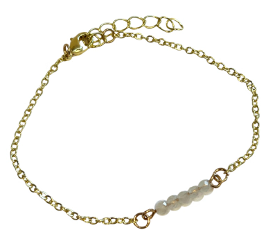 Armband - spring style Maansteen regenboog