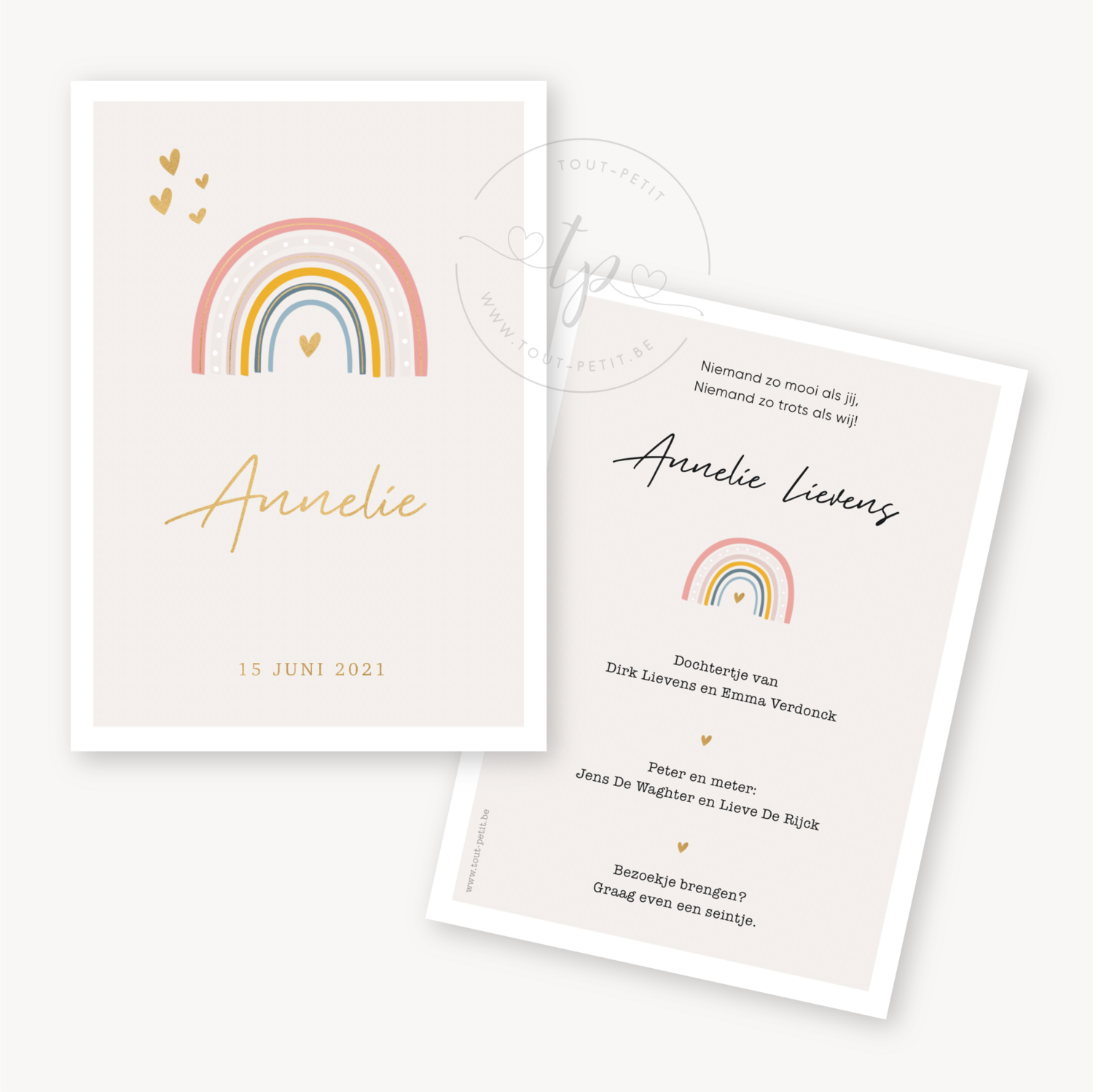 Geboortekaartje Annelie