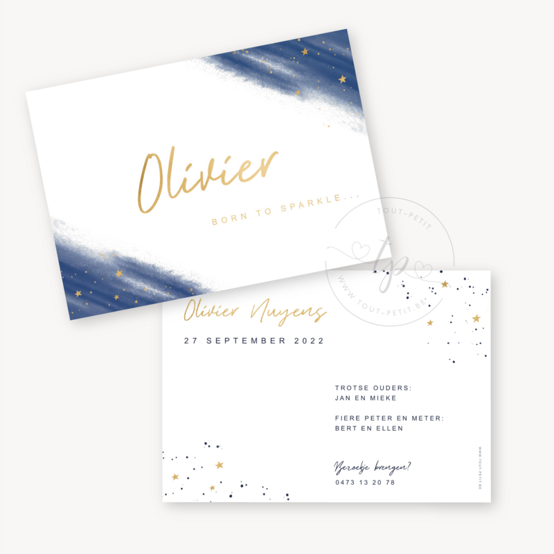 Geboortekaartje Olivier