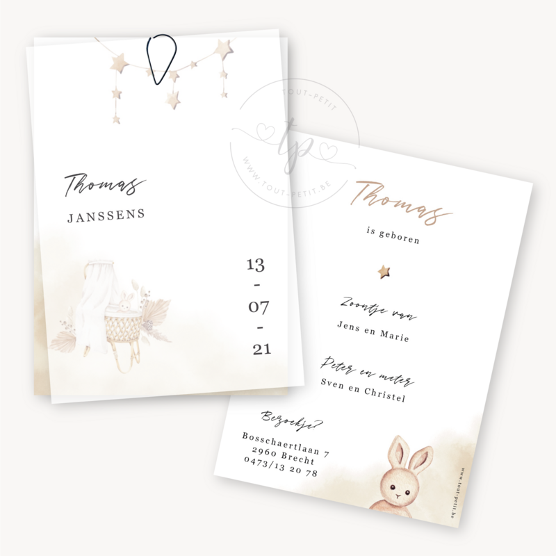 Geboortekaartje Thomas