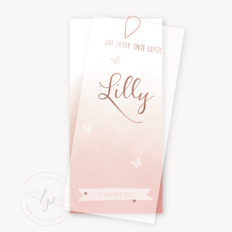 Geboortekaartje Lilly
