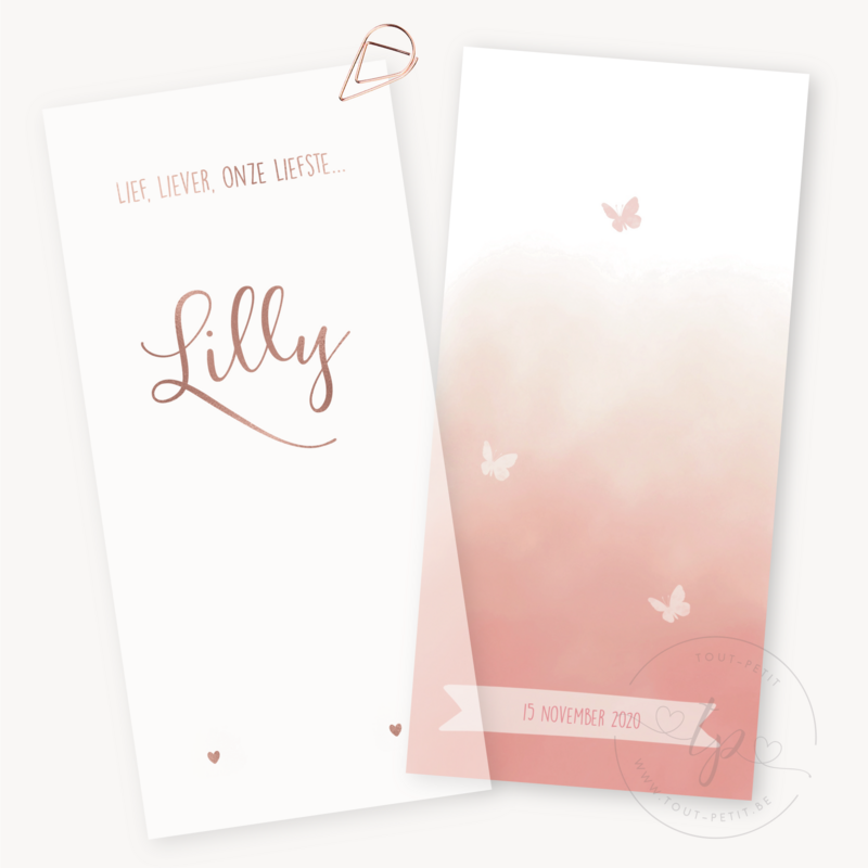 Geboortekaartje Lilly