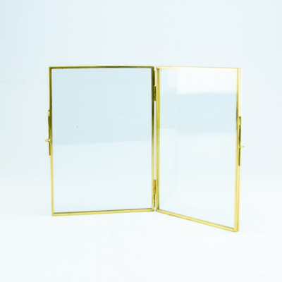 Glazen fotokader - goud