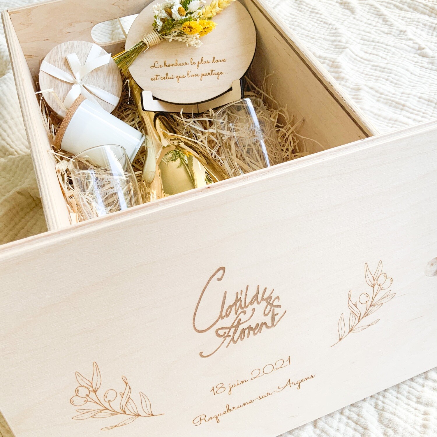 Gepersonaliseerde kist - huwelijk