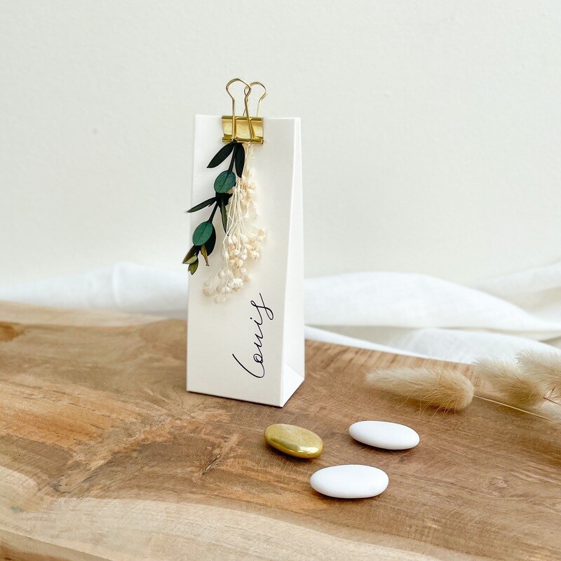 Hoog doosje voor doopsuiker (set van 10 stuks)