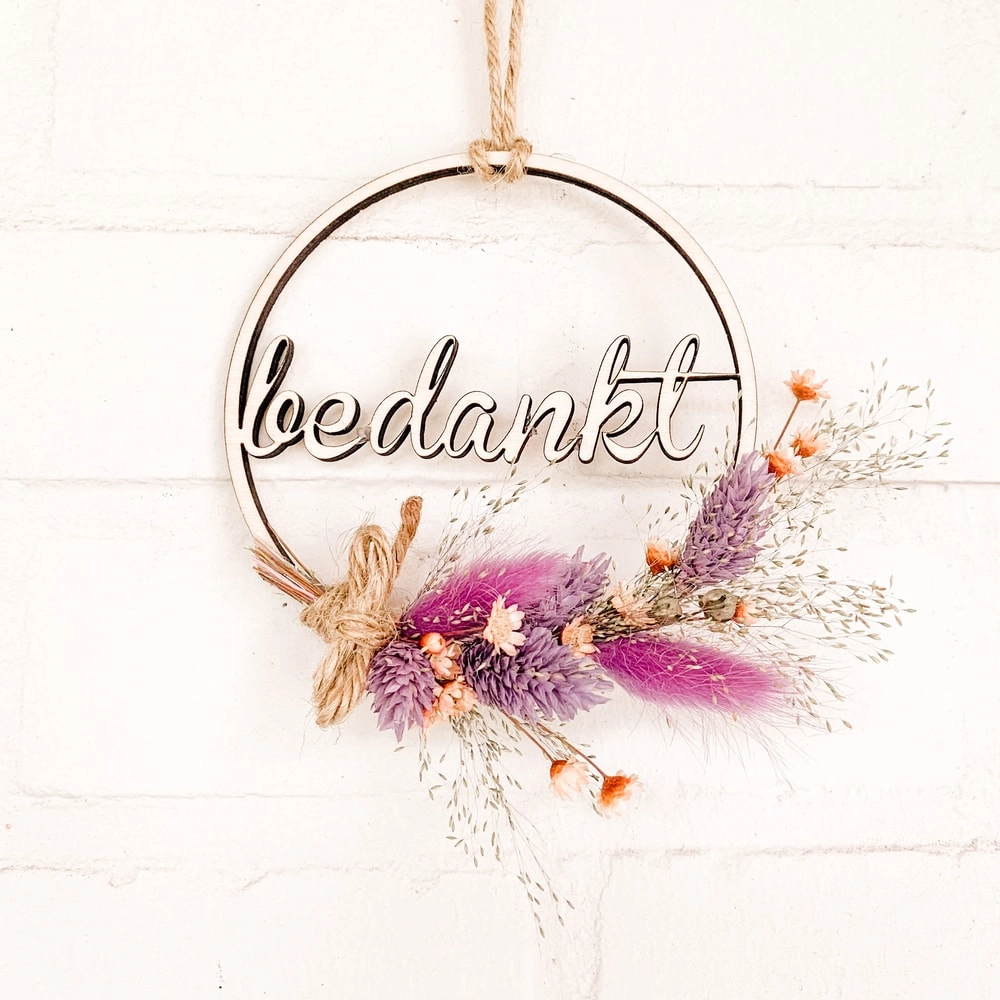 Flowerhoop 'bedankt’ Flowerhoop 'bedankt’