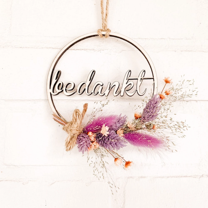 Flowerhoop 'bedankt’