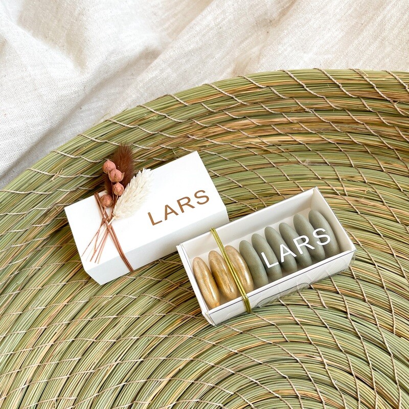 Schuifdoosje voor doopsuiker (set van 10 stuks)