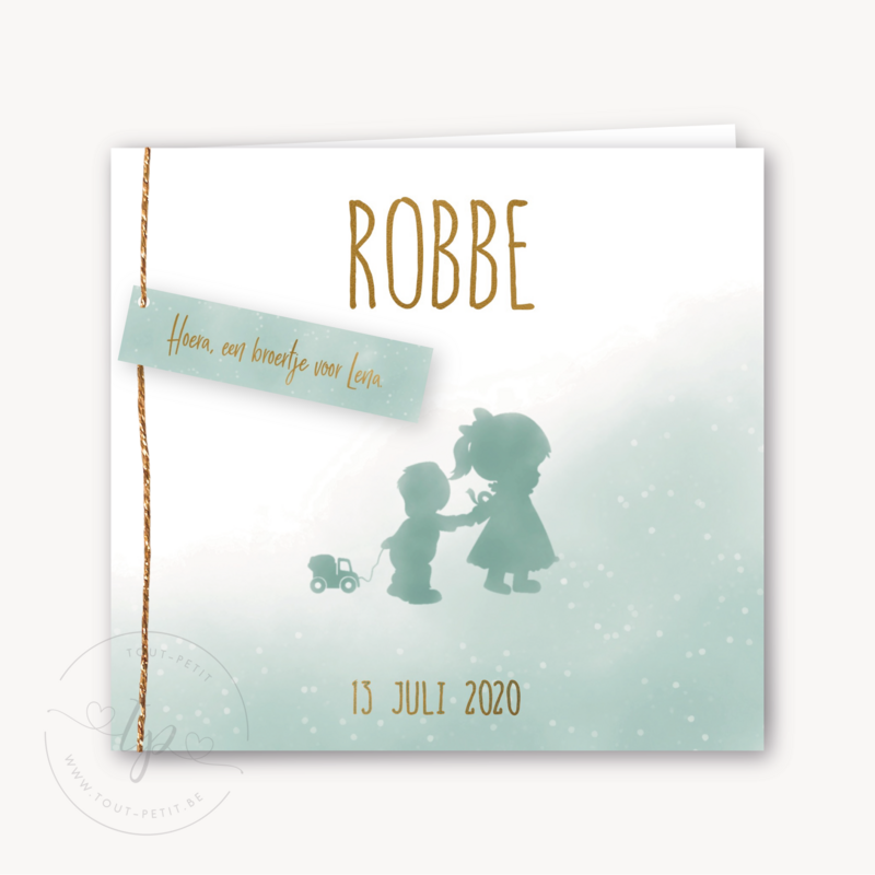 Geboortekaartje Robbe