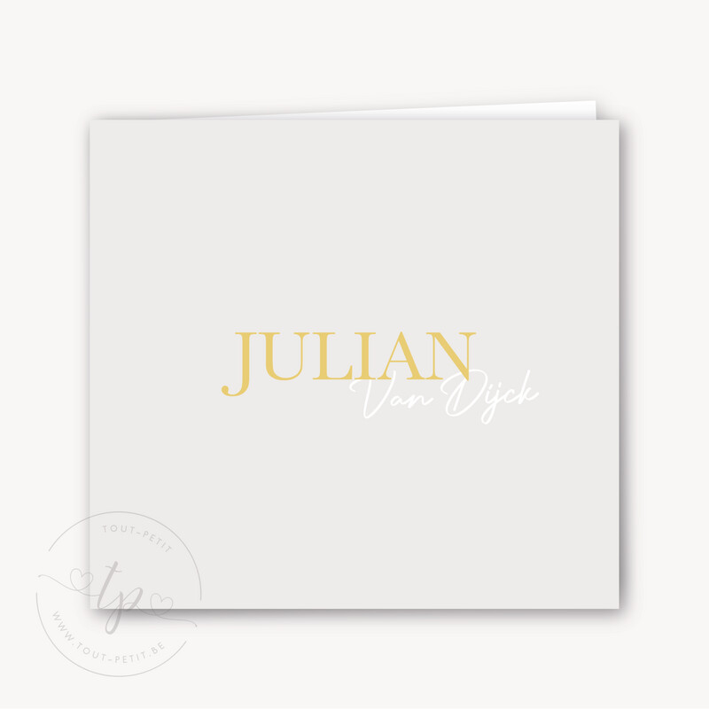 Geboortekaartje Julian