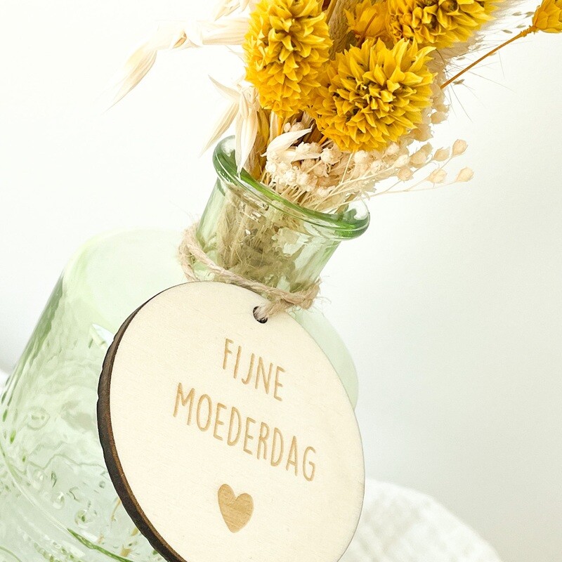 Vaasje met droogbloemen - Moederdag