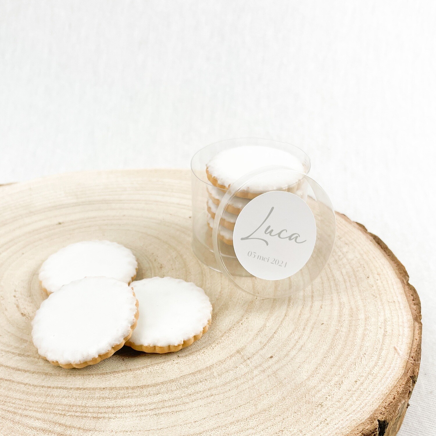 cilinderpotje met koekjes - thema groen