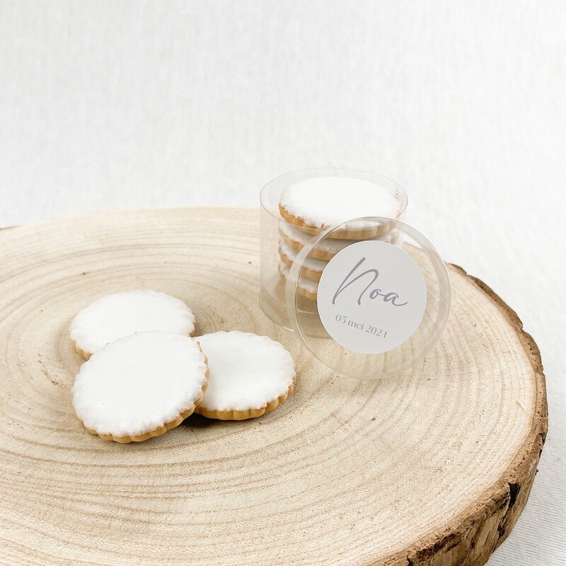 cilinderpotje met koekjes - thema blauw