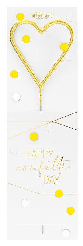 Wondercandle - hartje - goud Wondercandle - hartje - goud