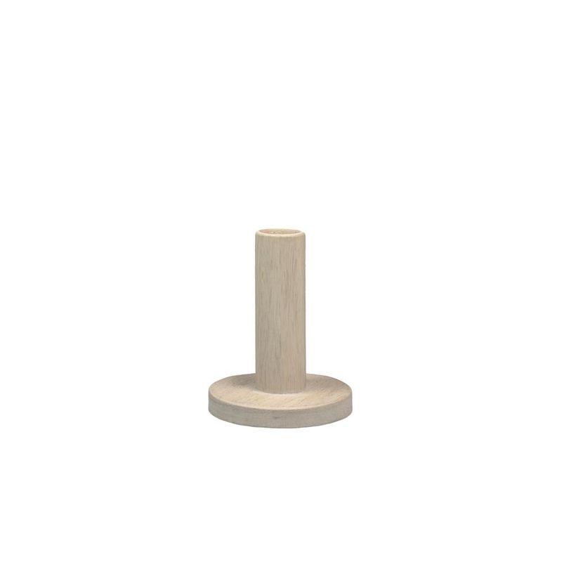 Candle holder - mangohout - klein