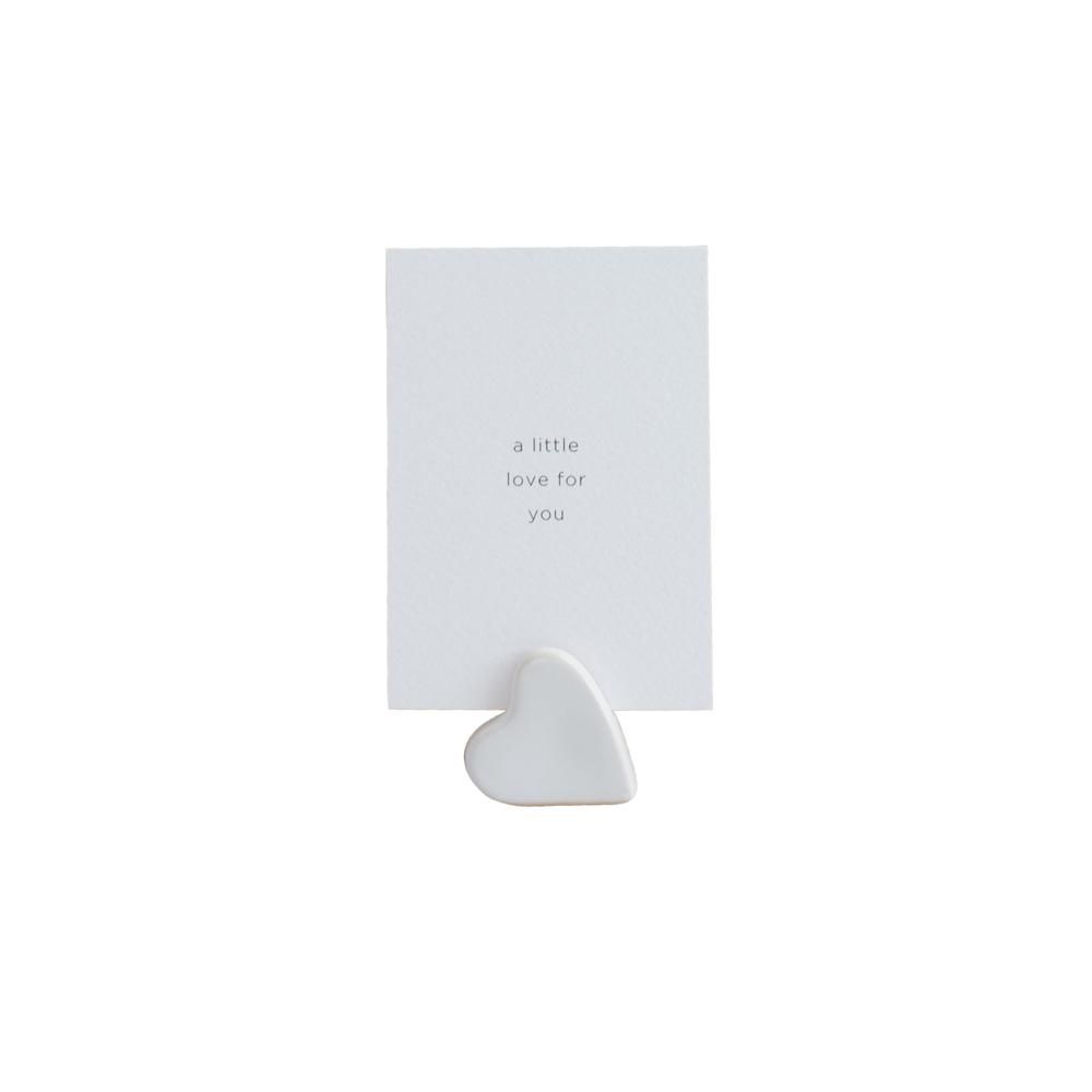 Kaarthouder hartje met kaart - A little love for you
