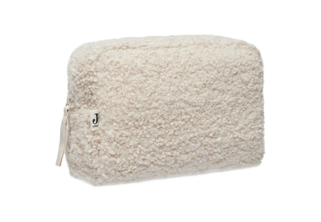 Etui - bouclé - naturel