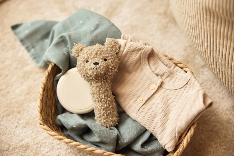 Rammelaar - teddybeer - olive green