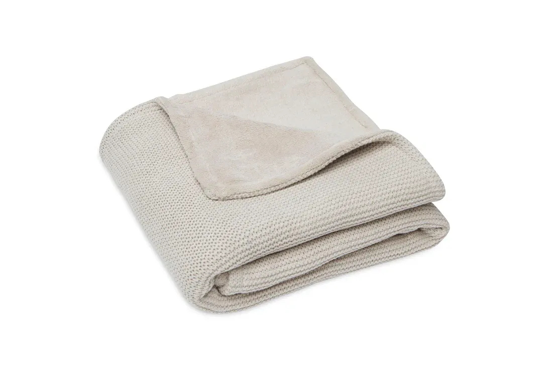 Wiegdeken - gebreid / fleece - nougat Wiegdeken - gebreid / fleece - nougat