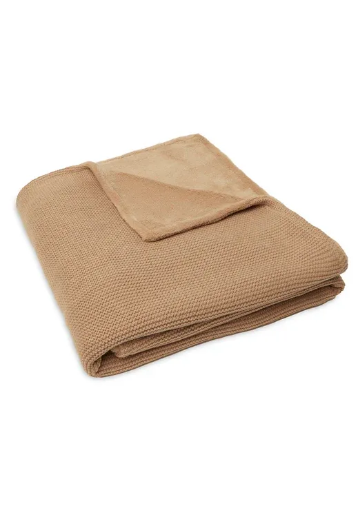 Wiegdeken - gebreid / fleece - biscuit Wiegdeken - gebreid / fleece - biscuit
