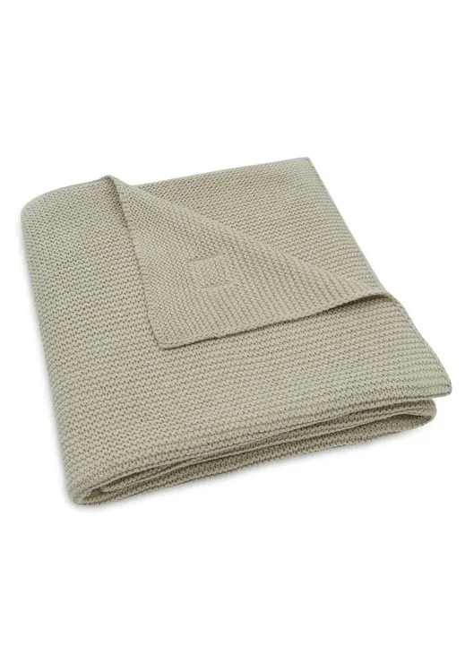 Wiegdeken - gebreid - olive green Wiegdeken - gebreid - olive green