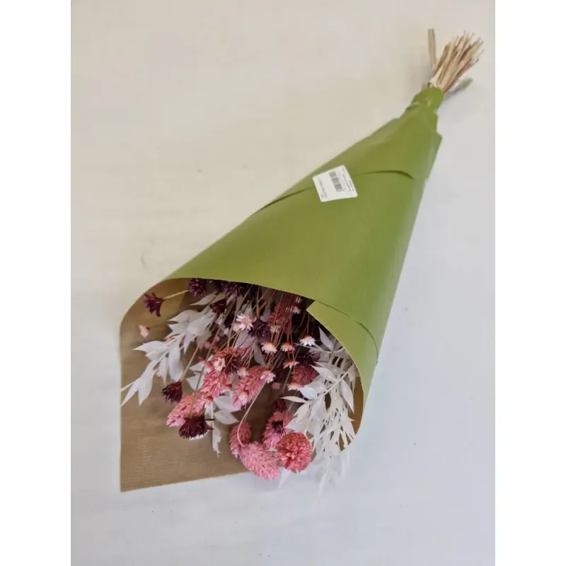 Droogbloemenboeket - pinky