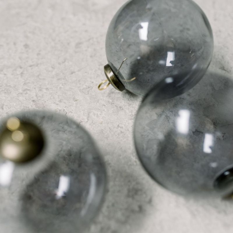 Kerstbal - Transparant - donker