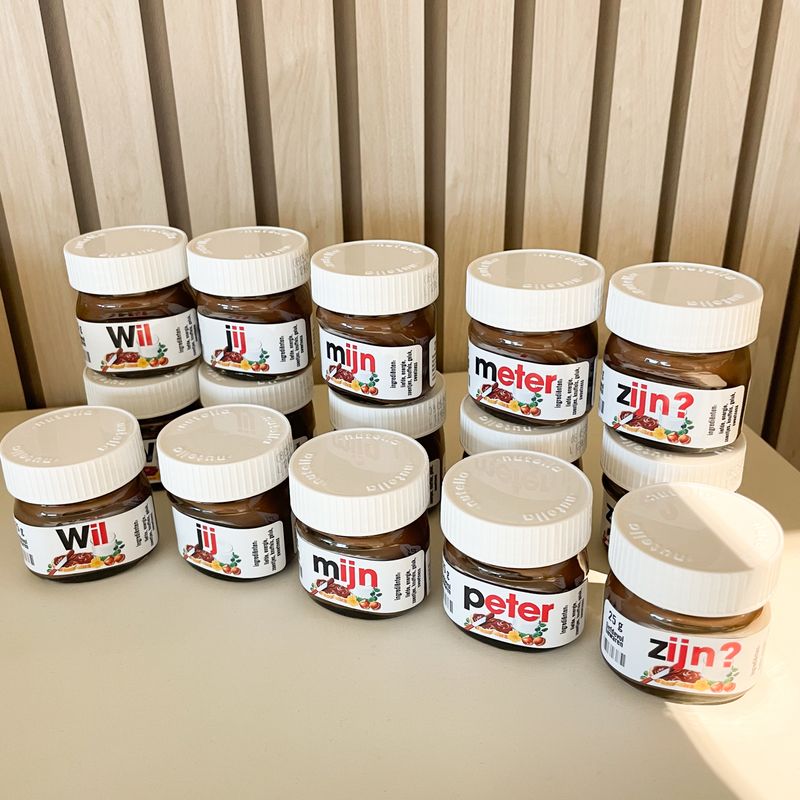 Nutella - peter / meter vragen