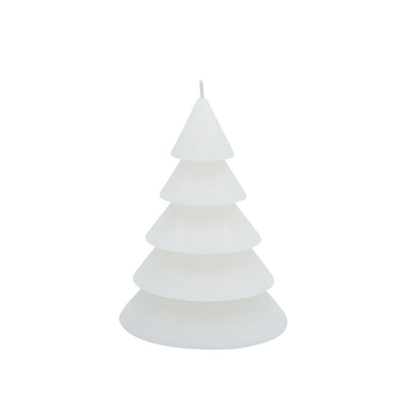 Tree candle - white