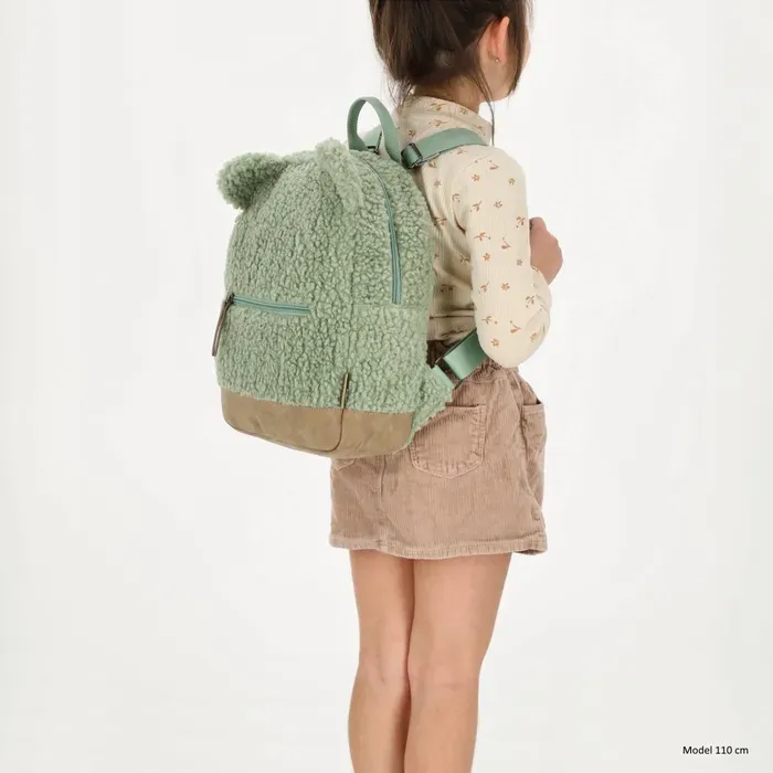 Teddy rugzak met verstevigde bodem - mint