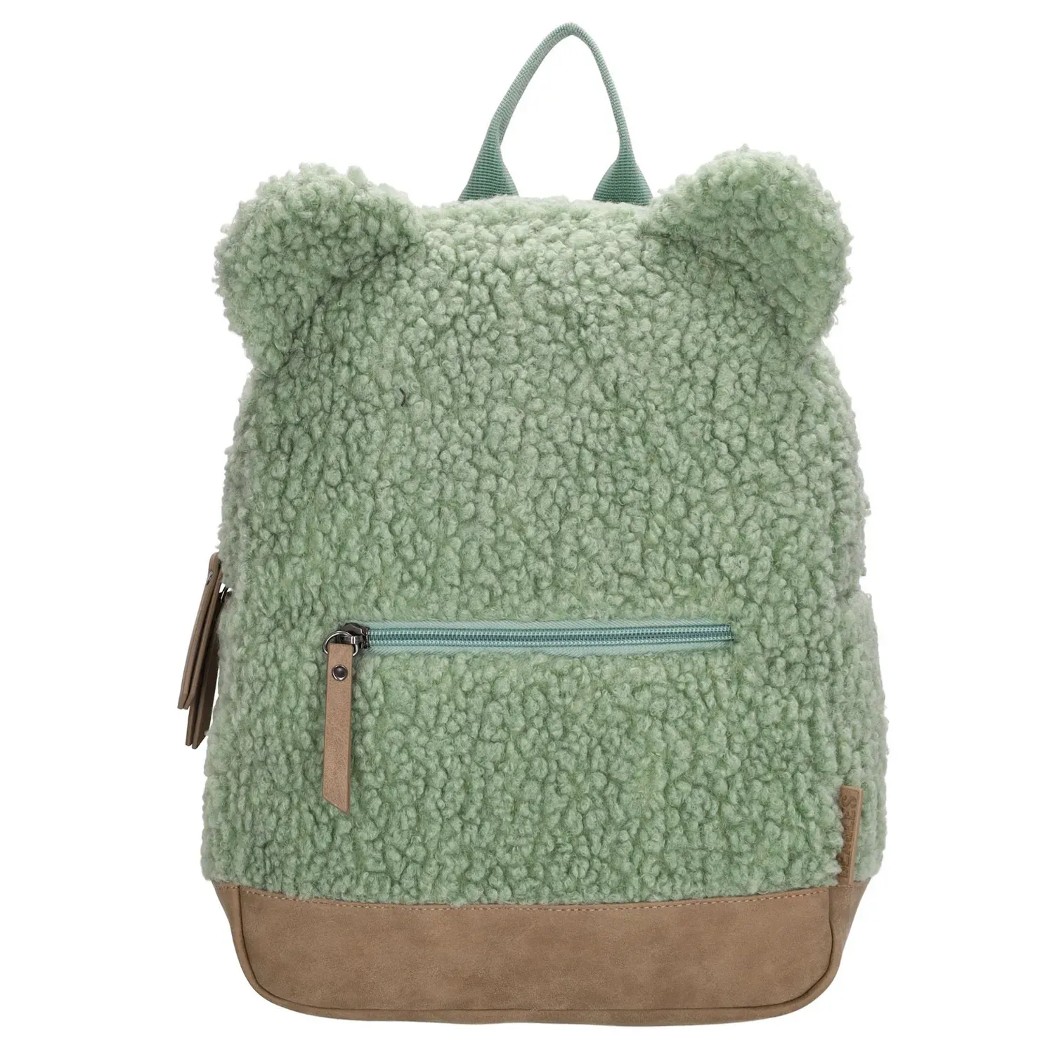 Teddy rugzak met verstevigde bodem - mint