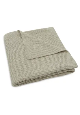 Wiegdeken - gebreid - olive green Wiegdeken - gebreid - olive green