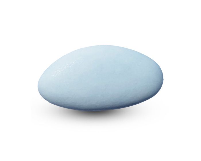Suikerbonen - babyblauw mat 55% - Papa Chocolat Suikerbonen - babyblauw mat 55% - Papa Chocolat